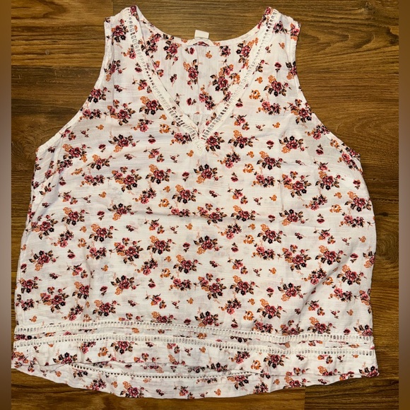CASLON Floral Tank Top size M - Picture 9 of 12
